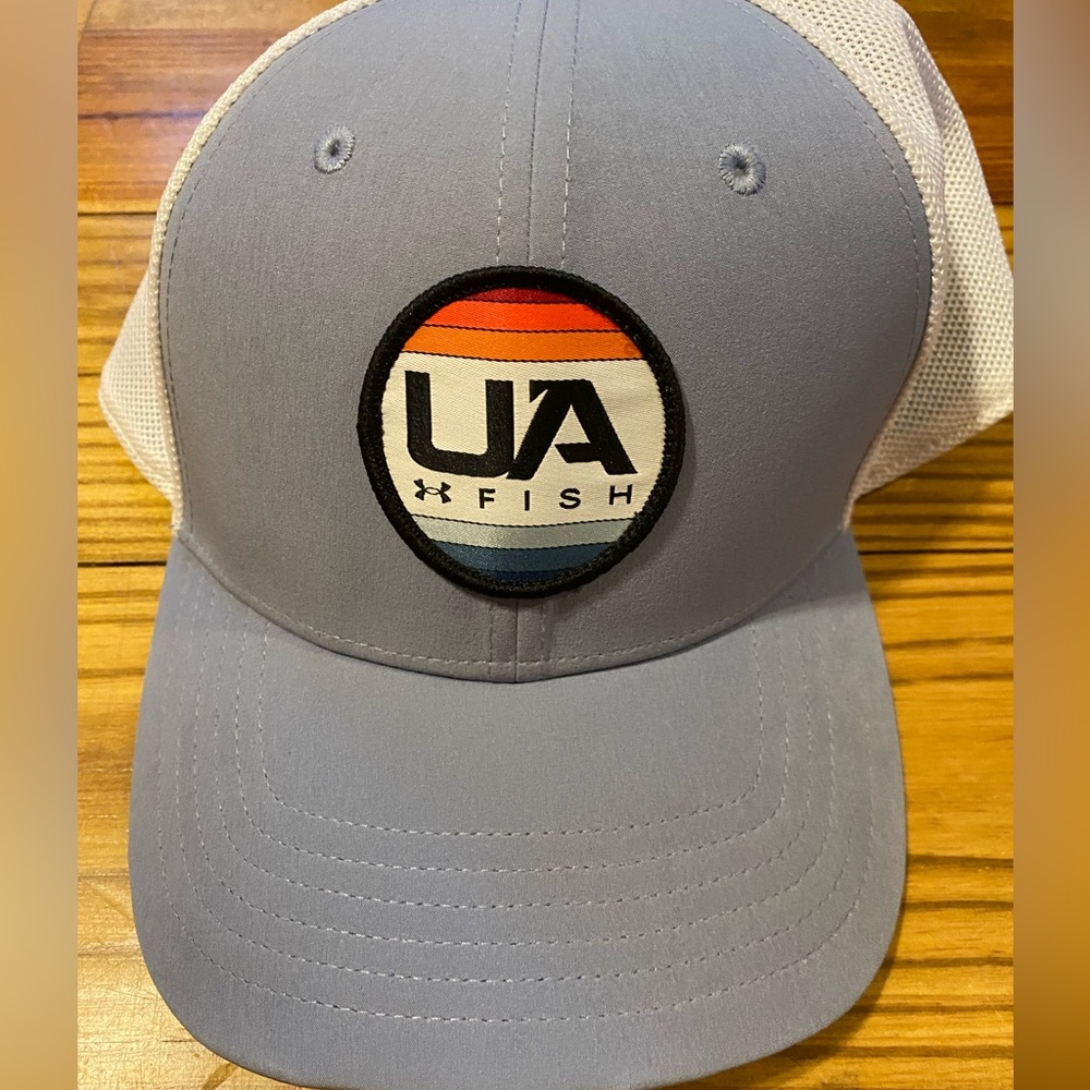 Blue Under Armor Men’s Fish Mesh Baseball Hat